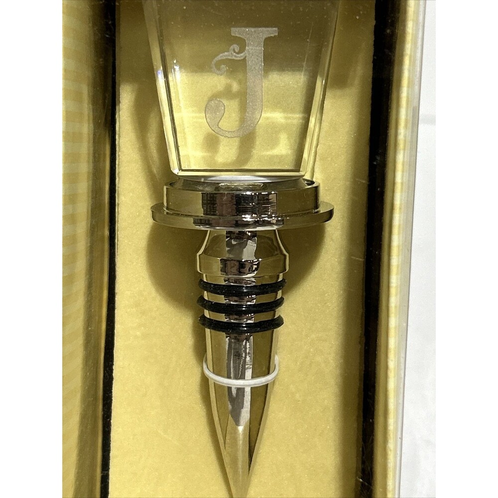 Cypress Home Monogram Wine Bottle Stopper Letter J